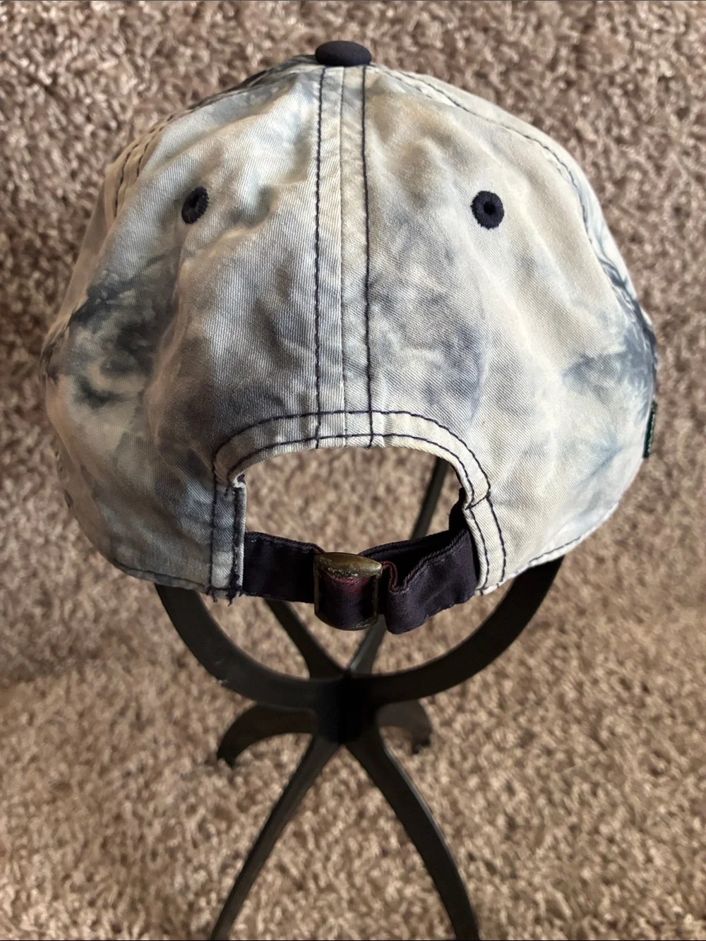 N.C. State Navy Tie Dye Strapback cap